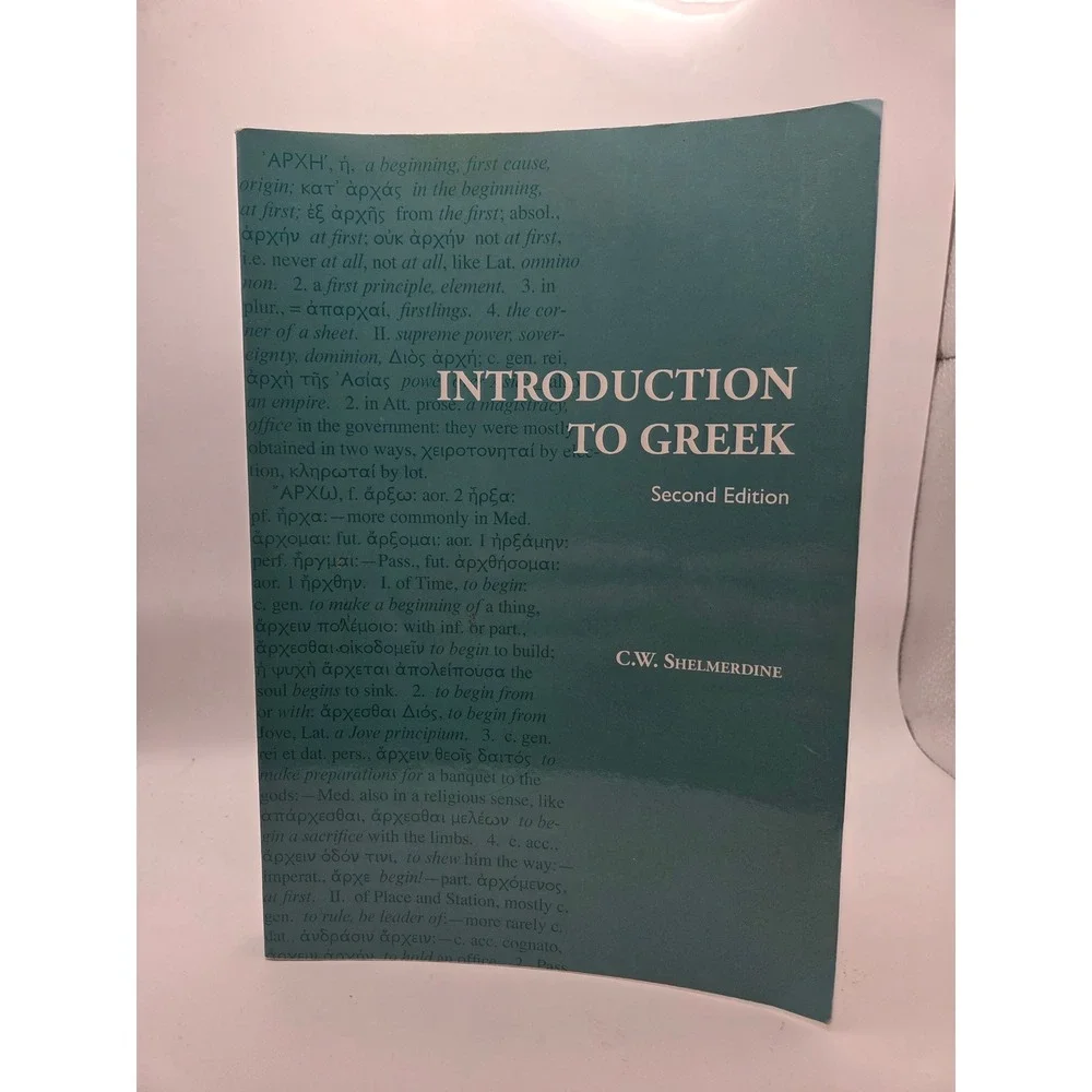 Introduction To Greek Second Edition C.W. Shelmerdine Hackett 2008 Paperback